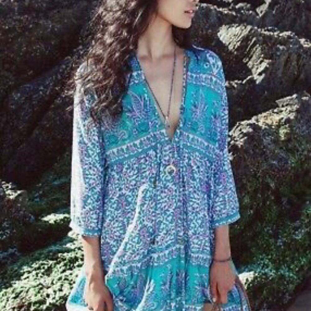 NWT ARNHEM FLORES MINI DRESS IN LILY AUSTRALIAN 6
